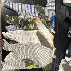 Gerber Kids One Pieces Footies - Striped, Camouflage, Dinosaur